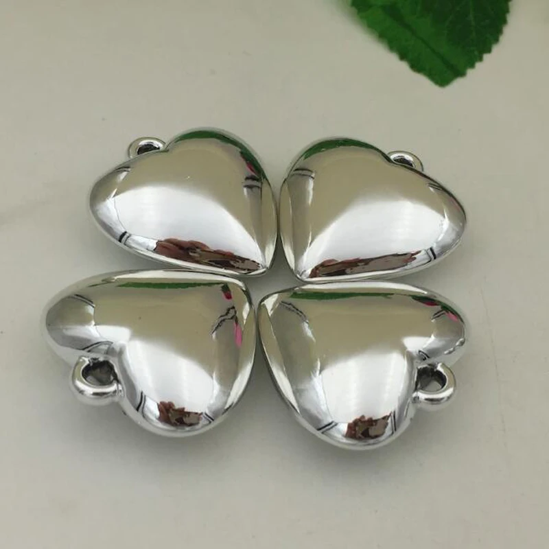 

5pcs/lot High Quality Plastic Hearts Charms Large Heart Charm Bracelet Necklace Pendants Charms DIY Jewelry Accessories 32mm