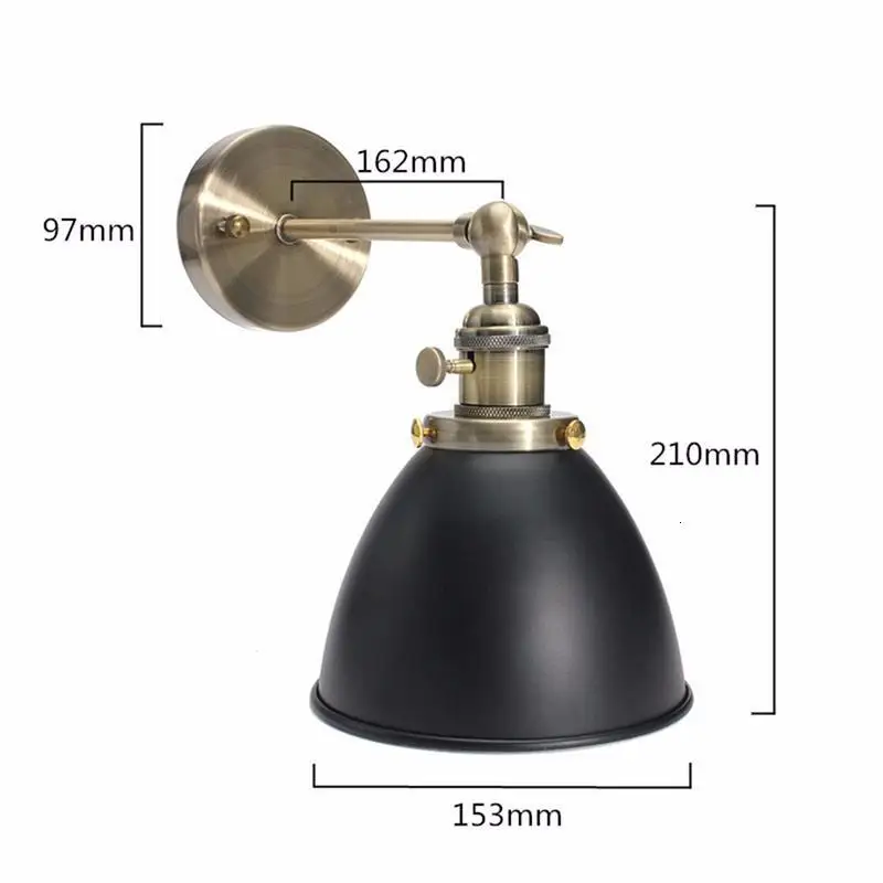 Rustic Lighting Wall Retro Wall Lamp Iron Lamp For Home Decor Steam Punk Wall Lights For Home industrial decor
