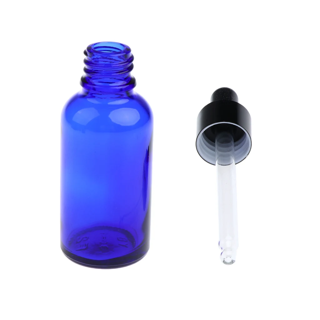 24 Pcs Glass Bottles for Essential Oils Refillable Empty Dropper Bottles - DIY Blends Supplies Accessories