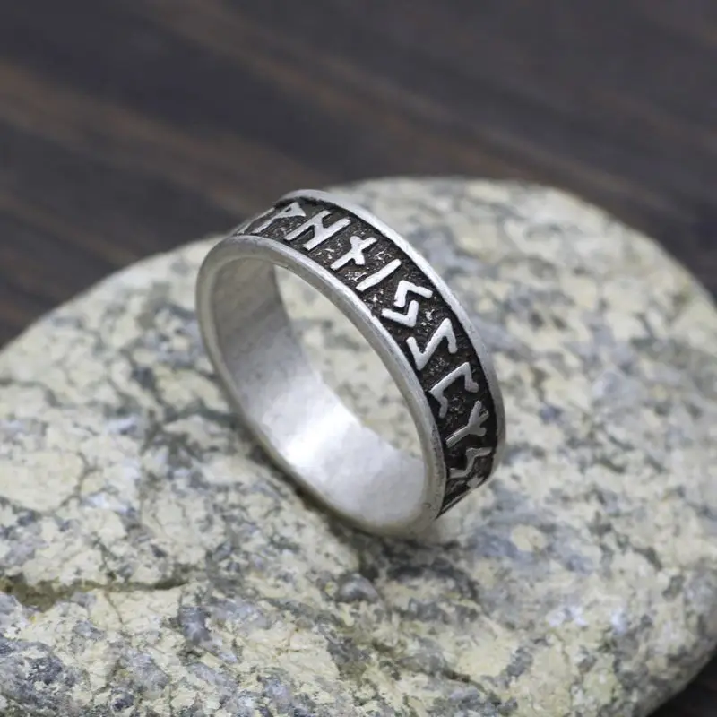 

Vintage Viking Amulet Runic Nordic Rings Valknut Scandinavn Odin Symbol For Men Jewelry