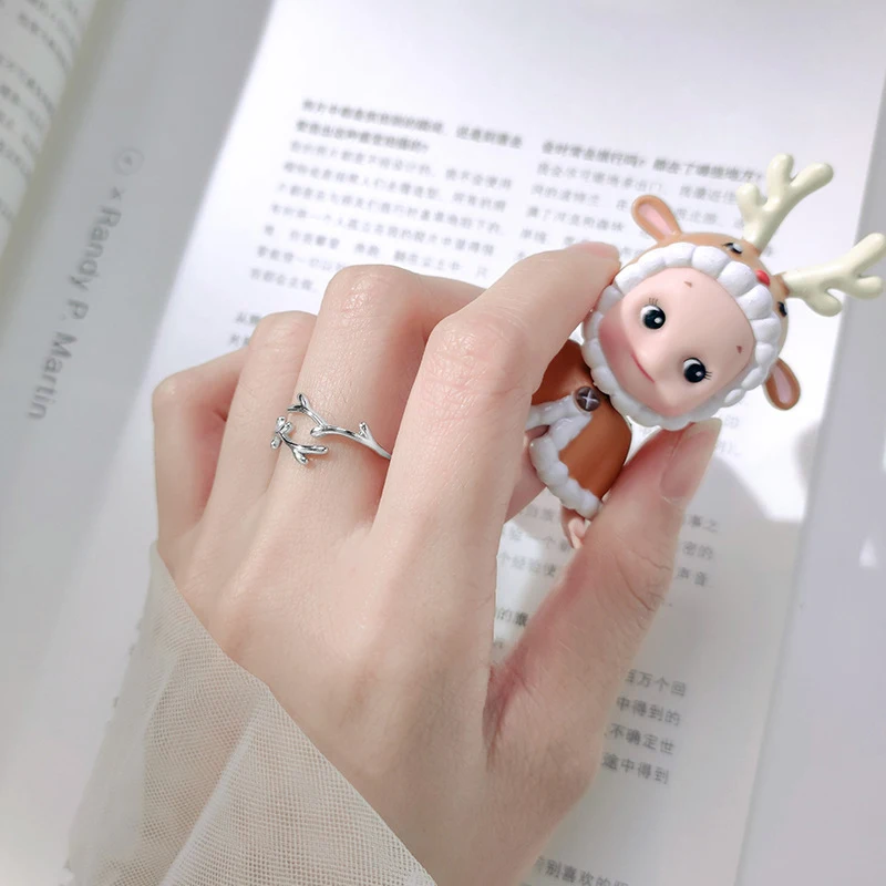 Modian Classic Fashion Irregular Branches Ring for Women Real 925 Sterling Silver Adjustable Free Size Plant Ring Fine Jewelry