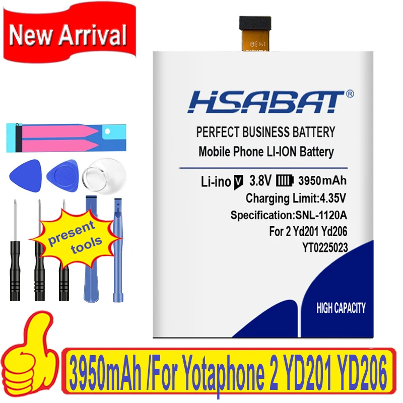 Аккумулятор HSABAT для Yotaphone 2 YD201 YD206 3950 мАч|Аккумуляторы мобильных телефонов| |
