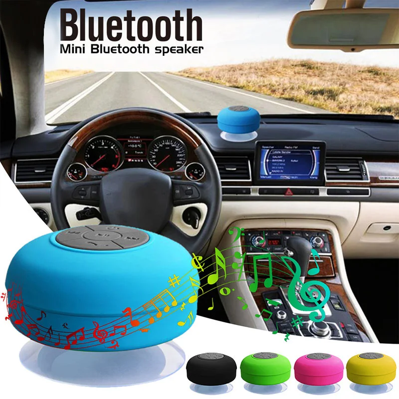 Портативный Bluetooth динамик водонепроницаемый беспроводной динамик громкий динамик мини сабвуфер звуковая коробка силиконовый Bluetooth динамик для душа