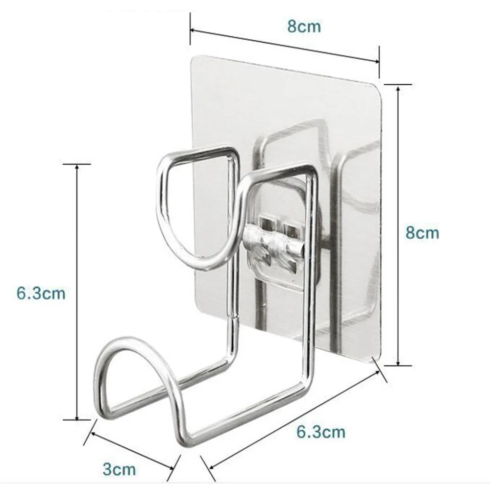 Настенный крючок из нержавеющей стали, держатель таза для умывальника, вешалка для раковины, самоклеющаяся вешалка для ванной, кухни, настенный крючок, органайзер, водонепроницаемый