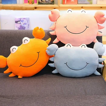 

Creative New Cartoon Crab Doll Plush Toy Cotton Stuffed Animal Plush Doll Creative Pillow Doll Marine Children's Gift for Kids