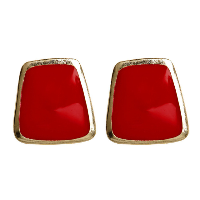 Heart Stud Earrings for Women Black Color Love Couple Gifts Trendy Korean Simple Cute Romantic Jewelry Accessories Ear