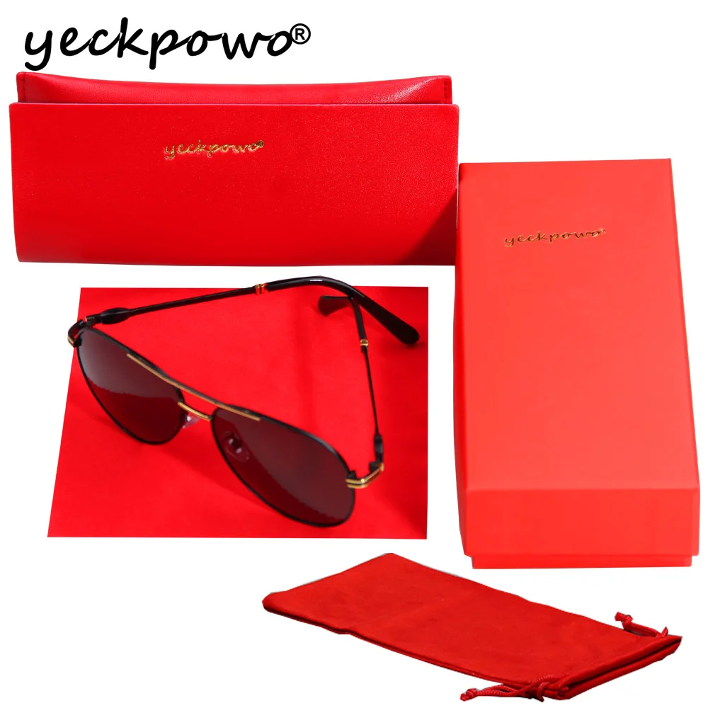 

mens sunglasses polarized UV400 2020 retro sunglasses case with sun glasses men polarize vintage for drive travel yeckpowo