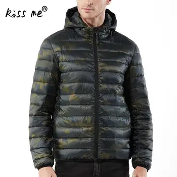 

Camouflage Hooded Winter Outdoor Down Jacket Men Thermal Warm Cotton Down Clothes Windproof Down Coat Male Autumn Clothes