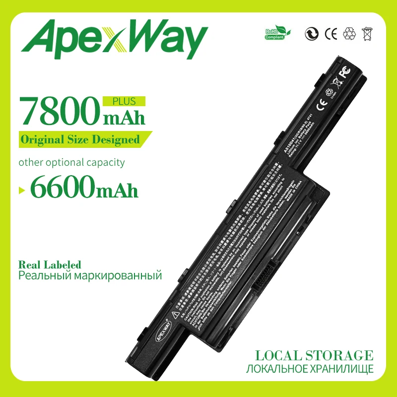 

Apexway 11.1V laptop Battery For Acer AS10D31 AS10D51 AS10D81 AS10D75 AS10D61 AS10D41 AS10D71 For Aspire 4741 5552G 5742 5750G