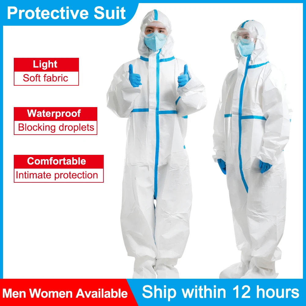 

Reusable Protective Clothing Dustproof Anti Static fog Pollution Work Coveralls Personal protective suits Isolation Suits Unisex