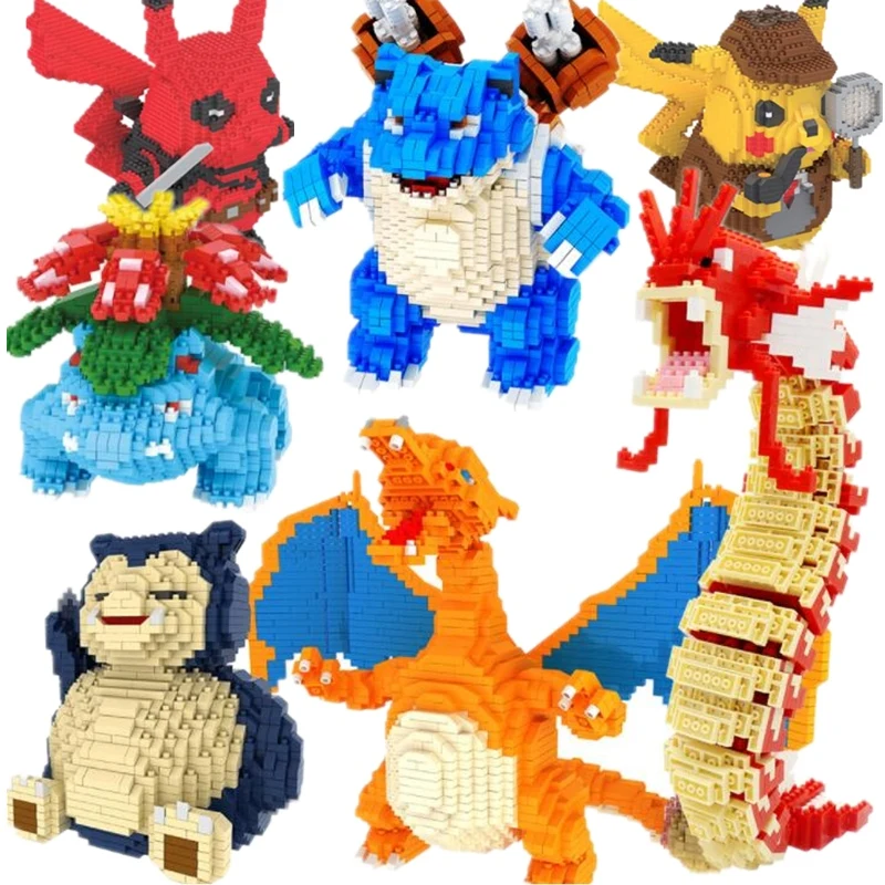Покемон строительные блоки Совместимые legoed мультфильм Poke аниме мяч Пикачу Алмаз