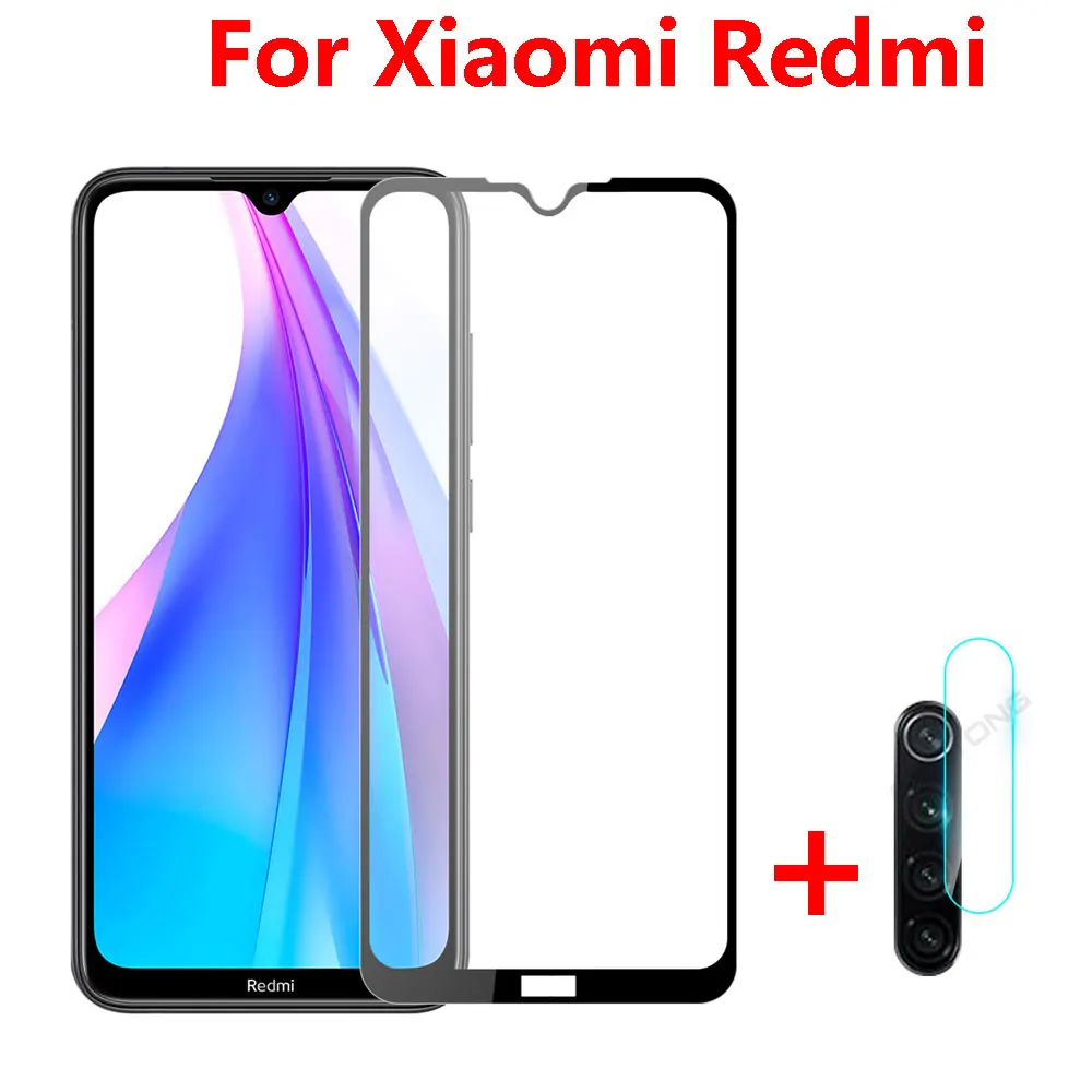 

2 in 1 Protective Camera Lens Tempered Glass For Xiaomi Redmi Note 8 Pro 7A Glass Screen Protector Redmi Note 7 Pro 8T 8A Glass