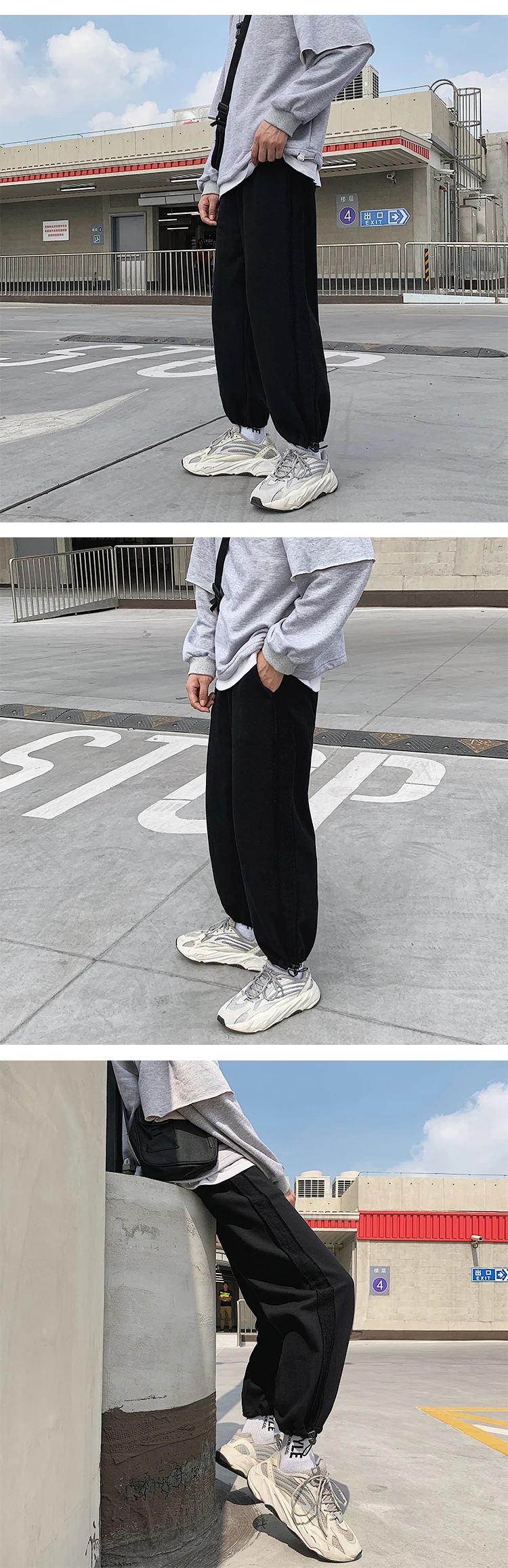 UYUK2109 Autumn New Fashion Casual Pants Ins And Wind Sports Straight Loose Feet Men's Trousers Homme Joggers Streetwear