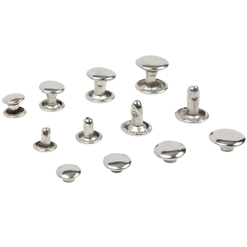 Single-sided silver rivets flat double-sided rivets diy handmade wallets jeans hat-nails leather purses leather bag accessories