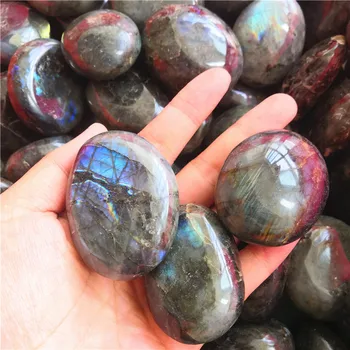 

Natural Colorful Labradorite Crystal Stone Moonstone Rock Tumbled Stone Reiki Healing Stone Decoration