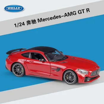 

WELLY 1/24 Car Mercedes AMG GT R Metal Diecast Model Car