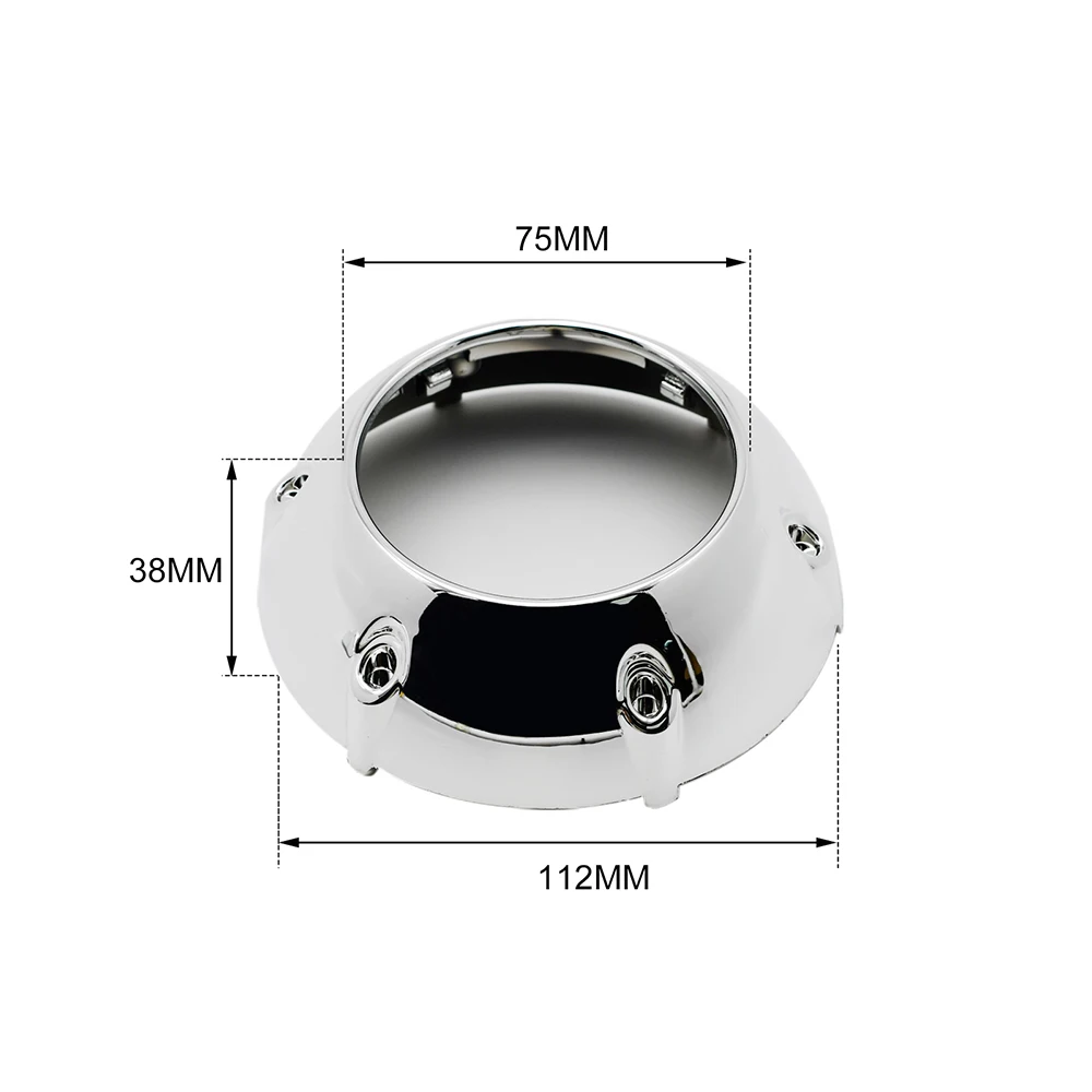 2pcs 2.5inch HID Bi xenon Projector lens with shrouds headlight Headlamp H1 xenon kit bulb fit H1 H4 H7 car styling Modify