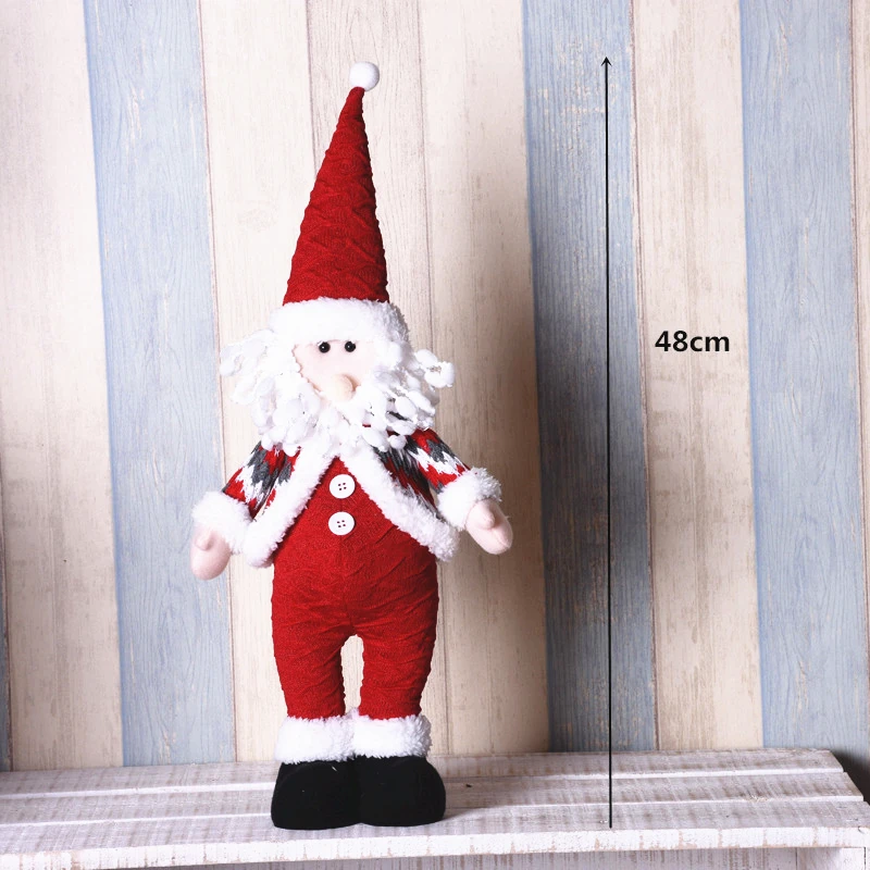 247Santa Рождественское украшение Санта Клаус Снеговик олень кукла украшения кулон Рождественский подарок на год Regalos De Navidad для дома - Цвет: 247Santa