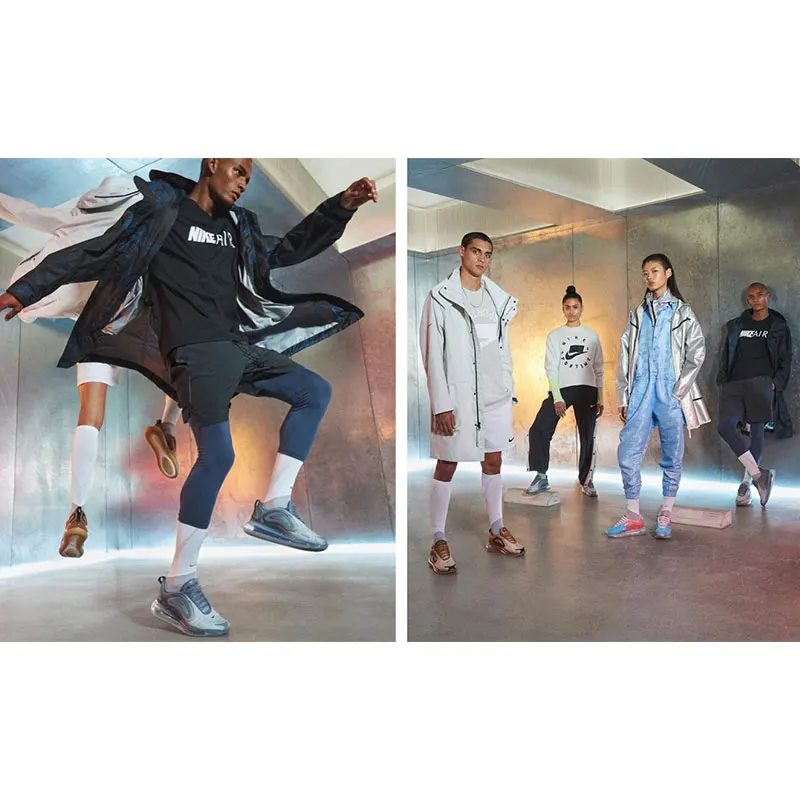 Оригинальные мужские кроссовки для бега Nike Air Max 720, дышащие, амортизирующие, удобный светильник, уличные беговые кроссовки, AO2924-004