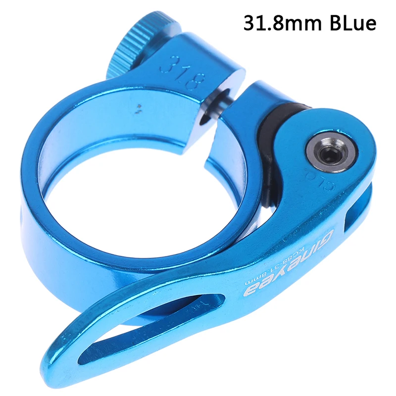 Сплав MTB велосипед BMX велосипед сиденье зажим алюминия Quick Release Plate Горный Дорожный Fixed Шестерни зажим стойки сиденья велосипеда 28,6/31,8/34,9 мм - Цвет: BL2