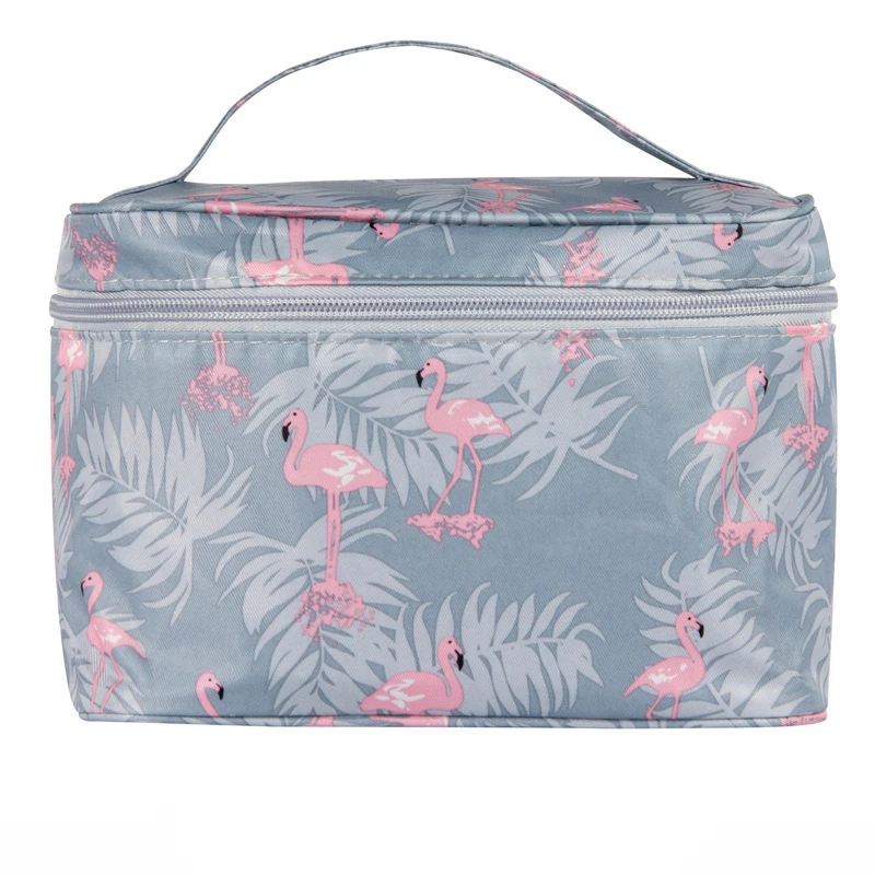 FUDEAM Polyester Multifunction Women Cosmetic Bag Travel Toiletries Storage Organize HandBag Waterproof Female Brush MakeUp Case