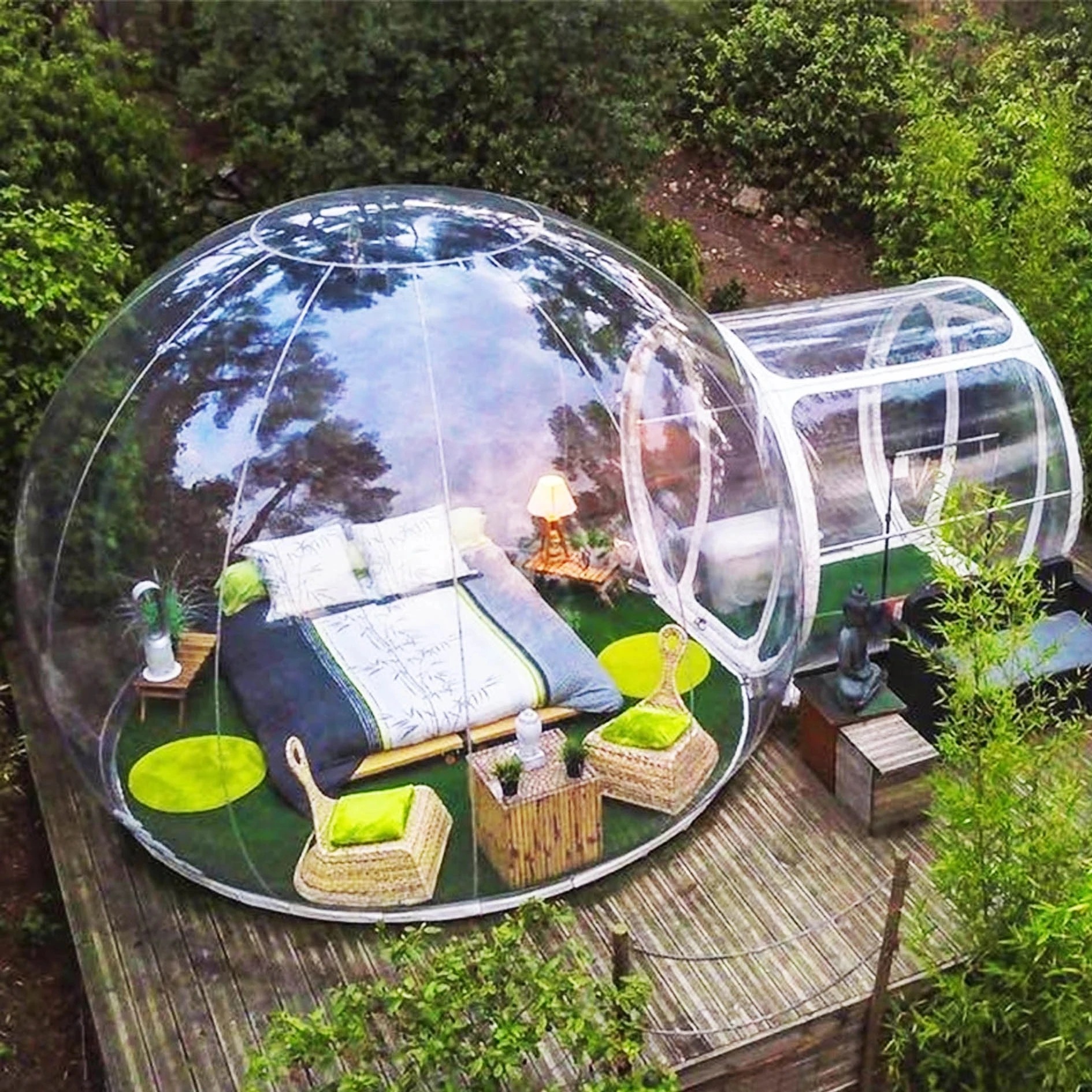 Outdoor Camping Clear Inflatable Air Dome Igloo Lawn Transparent Bubble Tent  3m Dome Inflatable Bubble Tent With Single Tunnel - Toy Tents - AliExpress