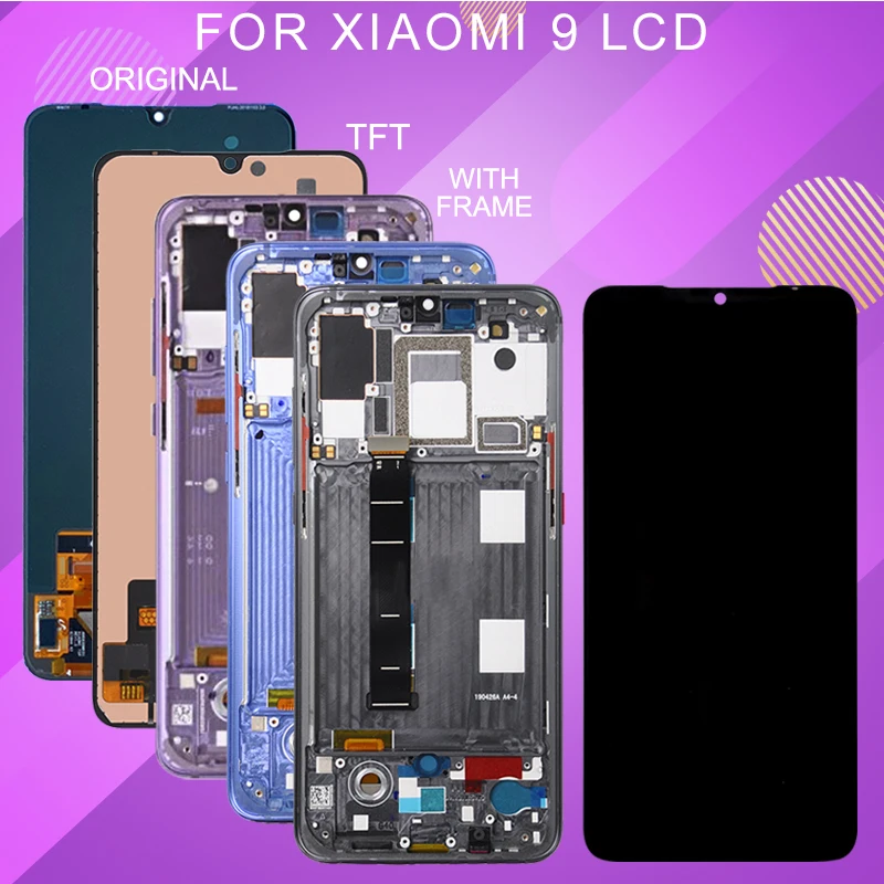 Catteny 6 39 дюймов Mi9 ЖК дисплей для Xiaomi Mi 9 с сенсорным экраном Панель стекло