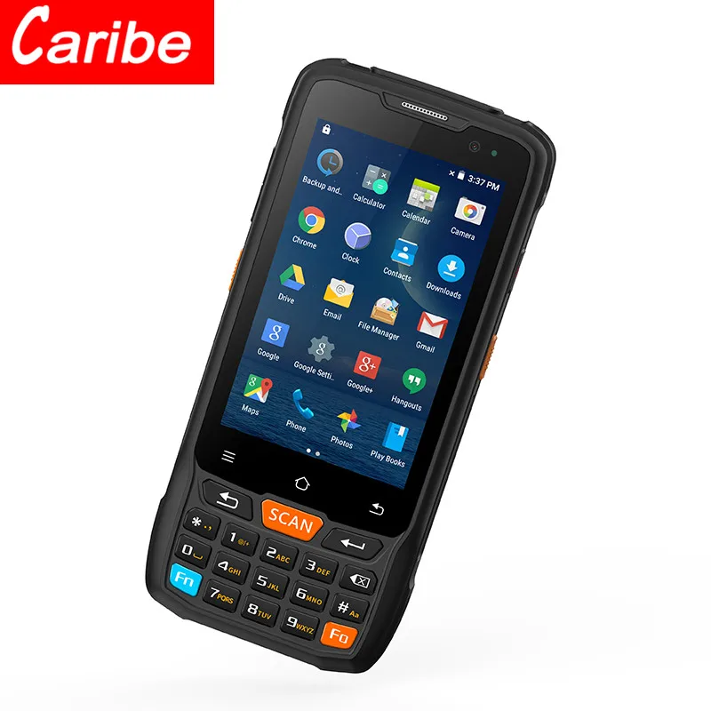 CARIBE Android PDA Rugged 4G Barcode Reader Quad Core 2GB+16GB WiFi RFID GPS