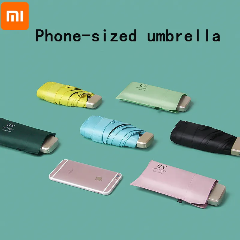Зонт от солнца Xiaomi 200 г маленький виниловый мини-зонт карманный зонт и