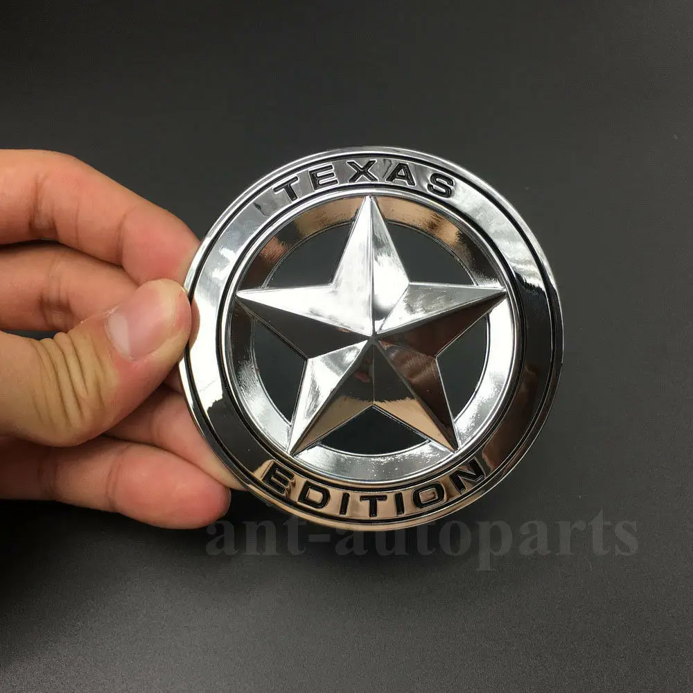 

Металлическая хромированная эмблема «Texas Edition», со звёздами, флаг США, Автомобильный багажник Авто эмблемы наклейки на Стикеры