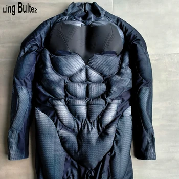 

Ling Bultez Size L For 175cm Tall Muscle Padding Batman Costume With Logo With Defect