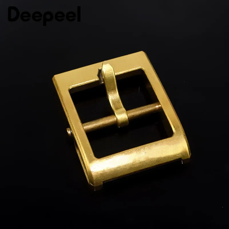 Мужские и женские ремни Deepeel 1 шт. 40 мм цельная латунная металлическая пряжка для