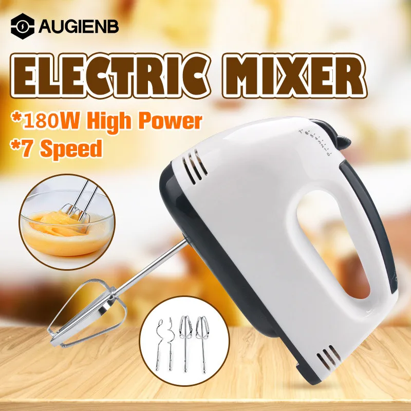 Manual 7 Speed Dough Hand Mixer Food Blender Multifunctional Handheld