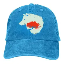 Бейсбольные кепки с изображением волка, унисекс, из хлопка, с эффектом потертости, ковбойская Регулируемая шляпа