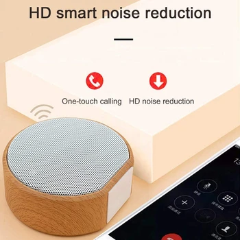 

Portable Wireless Bluetooth Retro Speaker With Mic Subwoofer Music Surround Loudspeake Built-in battery For TF Card 3.5mm AUX