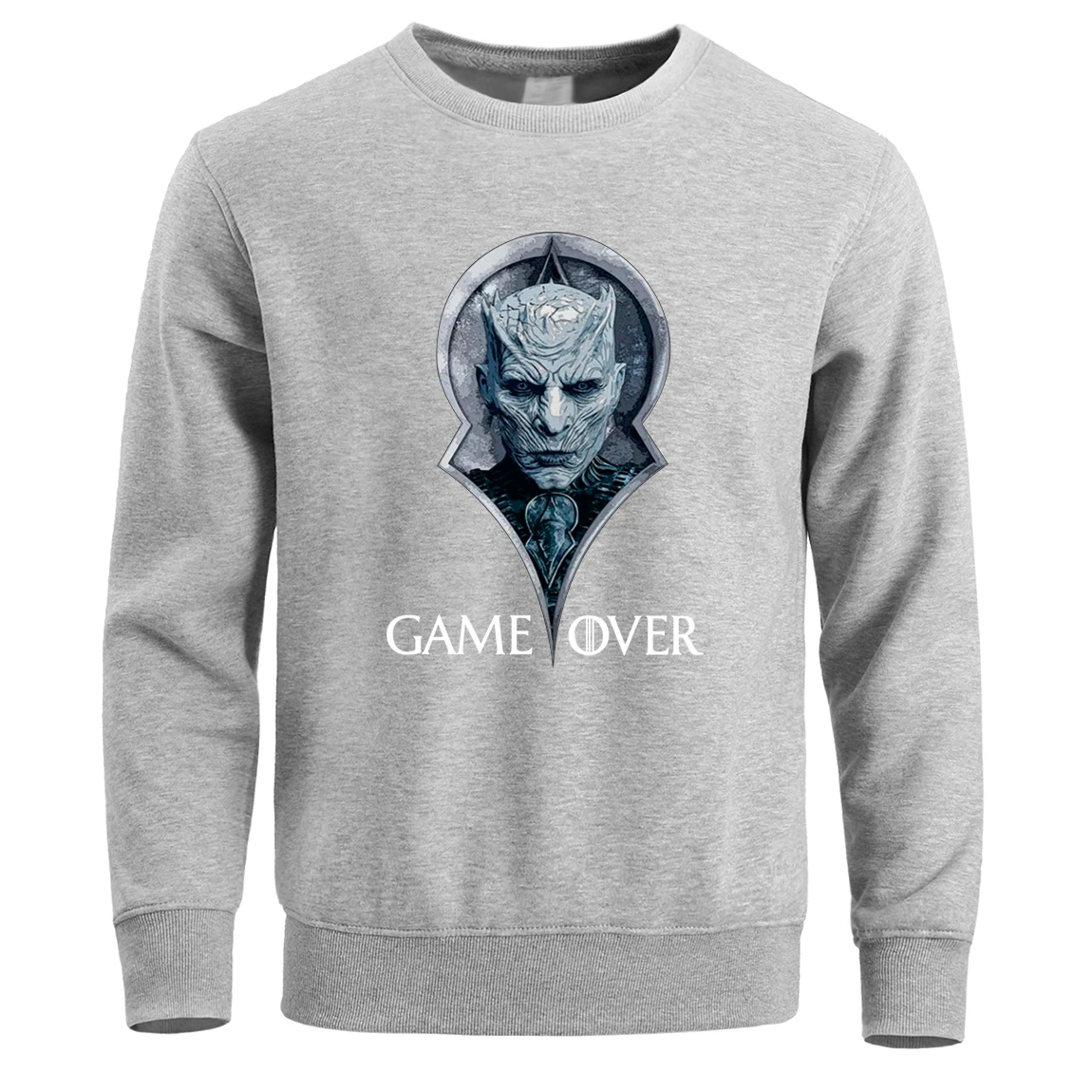 

Game Of Throne Night King Sweatshirt Men Ayra Stark Not Today Crewneck Hoodie Sweatshirts Winter Fleece Warm Pullover Streetwear