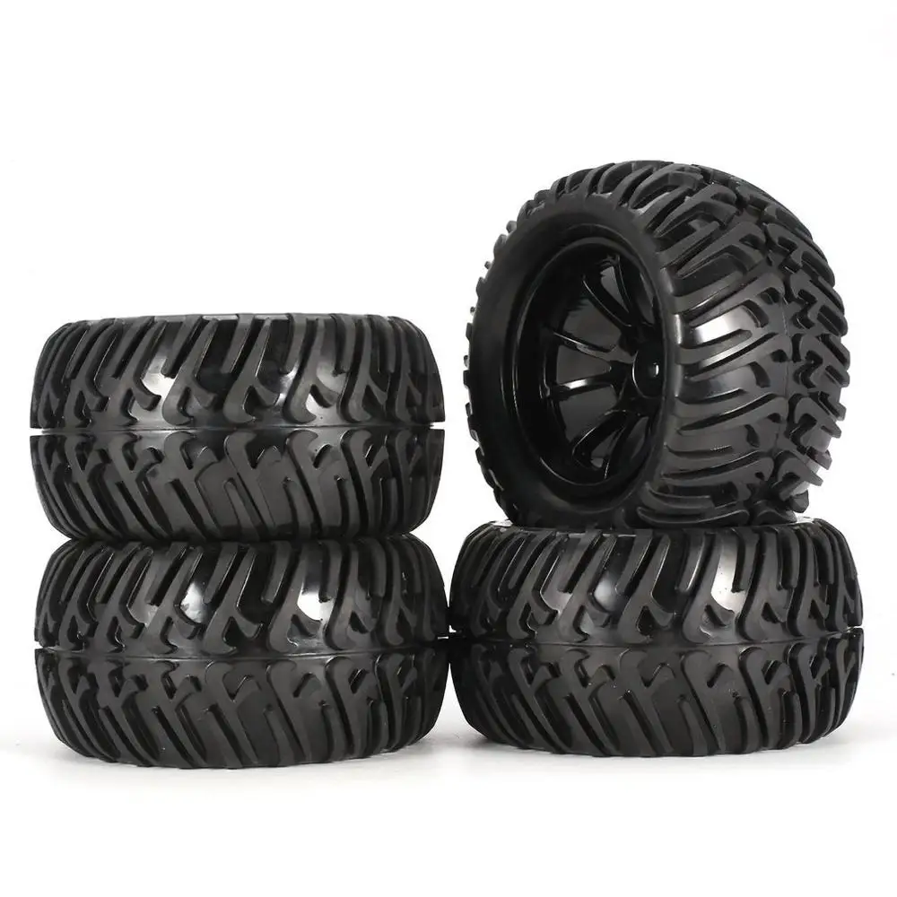 

4Pcs 125mm 10 Contour Y Word Fetal Flower Off-road Wheel Rim and Tires for 1/10 Monster Truck Racing RC Car Accessories