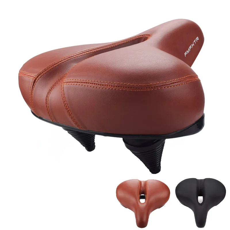 Sella Bici Imbottitura Gel Traspirante Sella Bici Ergonomica Con Ammortizzatore A Doppia Molla - Traspirante, Cuscino In Gel, Per Bici Da Strada E City Bike Sella In Pelle PU Impermeabile