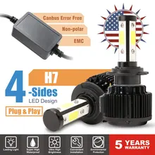 Автомобильный свет светодиодный H7 H4 H8 H9 H11 9005 HB3 9006 HB4 9012 9003 9004 9007 5202 H13 светодиодный фар 6500 к 20000LM 100 Вт 9 В, 12 В, 24 В постоянного тока, светодиодные лампы