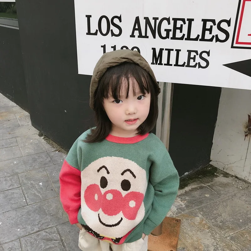 Японский осенний свитер для маленьких девочек Рождественский свитер детская зимняя одежда для маленьких девочек осенний свитер