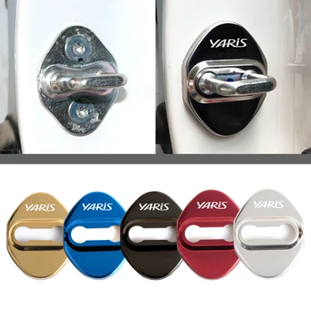 

Car Styling Door Lock Covers For Toyota yaris 2004 2008 2018 Protective And Decoration Car Accessories Sticker