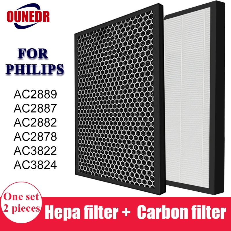 Сменный HEPA и угольный фильтр FY2422 FY2420 для очистителя воздуха Philips AC2887 AC2889 C2882 AC2878