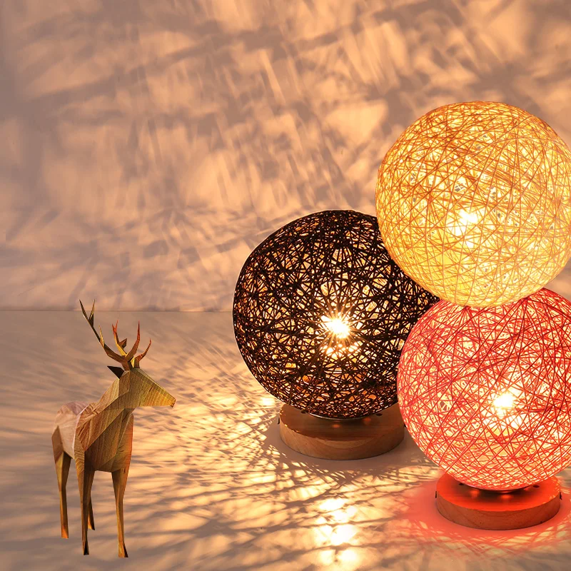 Vintage Wicker Ceiling Light E27 Bulb Dinning Room Sitting Room Industrial Loft Nordic Classical Indoor Lighting Ceiling Lamp