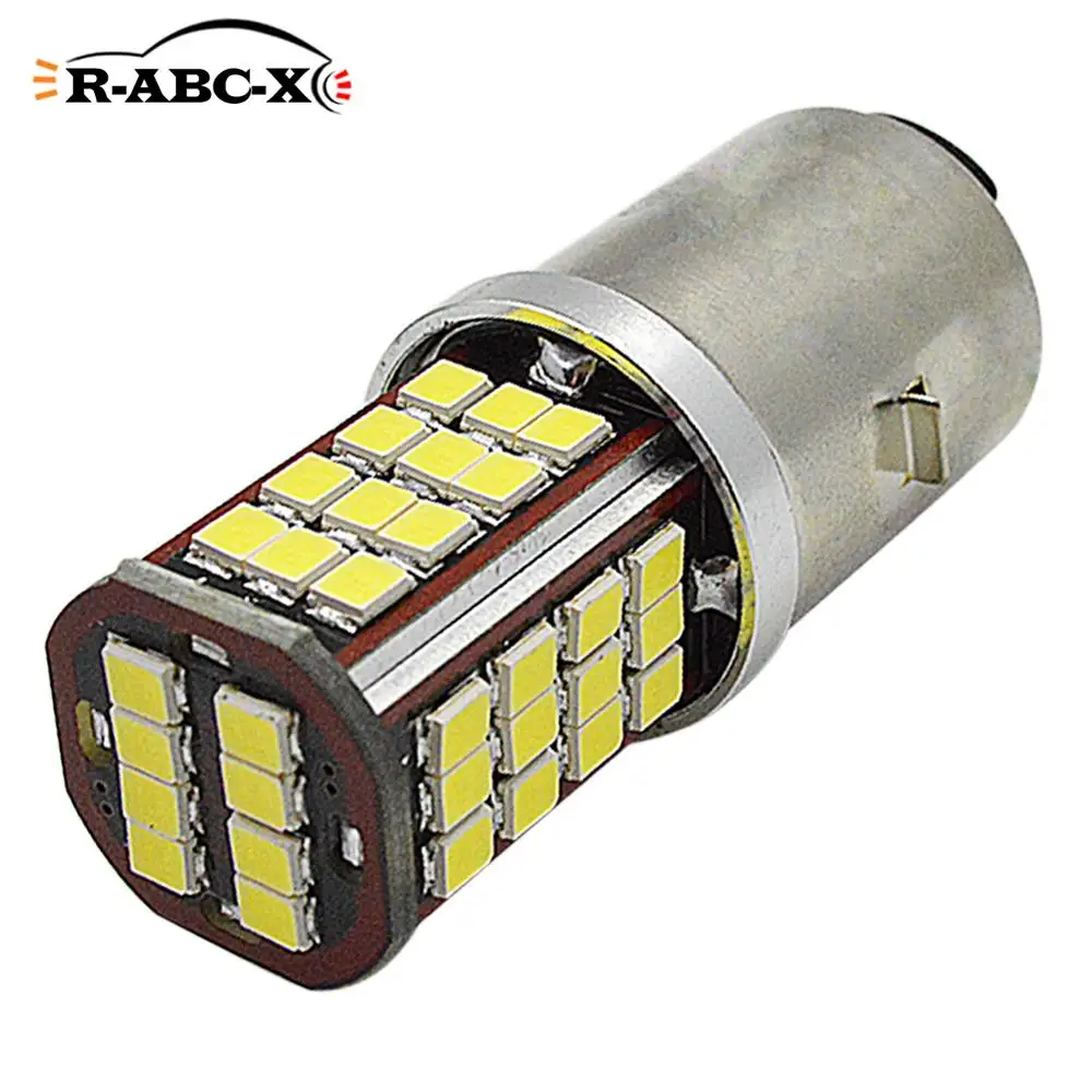 Белый светодиодный светильник для мотоцикла H6 6 в 12 В DC BA20D Bixenon Beam 2835 56smd