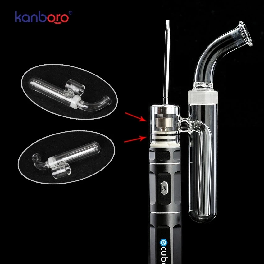 Kanboro eCube Enail концентрат воска масло Vape электронные сигареты со стеклянной водопроводной трубой Dab Rig E сухие ногти травы испаритель комплект
