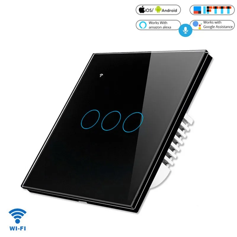 ZUCZUG Smart Switch WIFI Control Interrupto Lamp Switch RF Alexa Google Home Voice Control Smart Wall Switch LED Light Switch