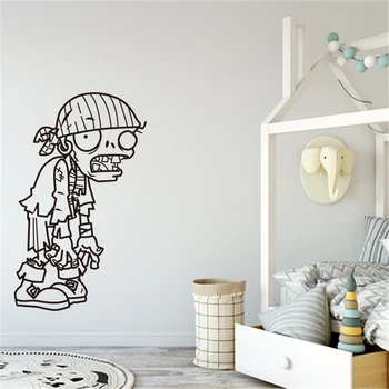 

Plants vs. Zombies Home Decor Wall Sticker Nursery For Kids Room living room Removable Vinyl Wall Decals S15