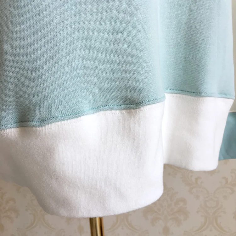 Cozy Colorblock/хлопковая негабаритная толстовка унисекс, мягкая трехцветная флисовая толстовка с капюшоном для всей семьи/Bestie/платье для пары, кофта в уличном стиле