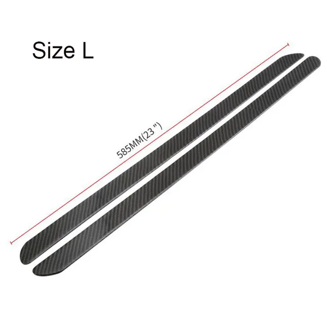 Car Door Sill Scuff Plate Universal Auto Entry Threshold Cover Panel Carbon Fiber Step Protective Decorative Sticker Guard L