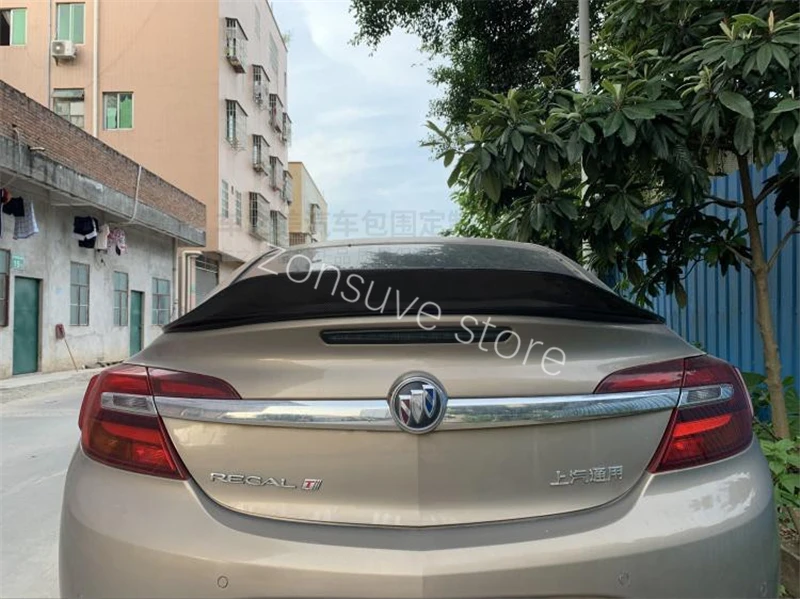 Использовать для opel insignia спойлер год Buick Regal глянцевое углеродное волокно/FRP заднее крыло R стиль спортивные аксессуары